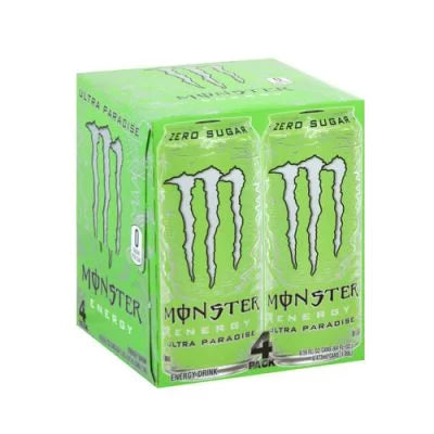 Monster Ultra 4 Pack 24x500ml - Paradise - Energy Drinks at MySupplementShop by Monster