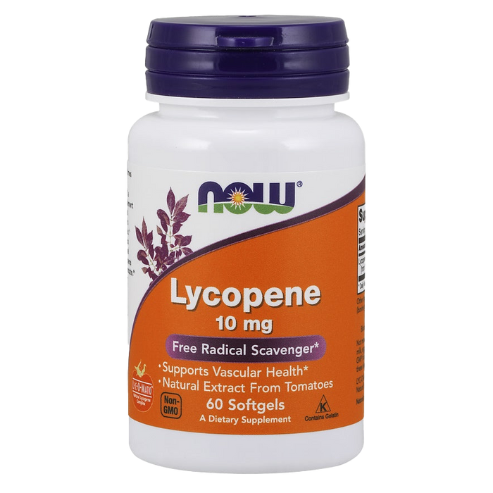 NOW Foods Lycopin, 10 mg – 60 Kapseln