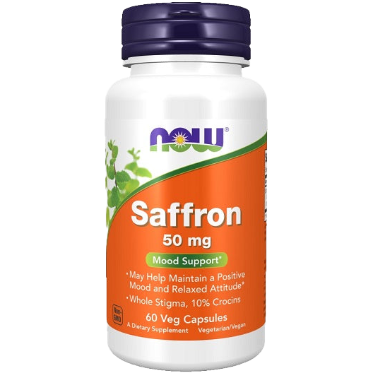 NOW Foods Safran, 50 mg – 60 Kapseln