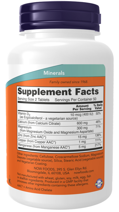 Now Foods Bone Health Maximizer: Calcium Citrate with Essential Minerals & Vitamin D-2 250 Tablets - Vitamins & Minerals at MySupplementShop by NOW Foods