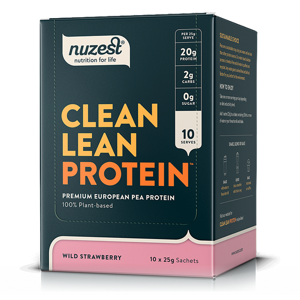 Nuzest Clean Lean Protein 10x25g Wild Strawberry - Sports Nutrition at MySupplementShop by Nuzest