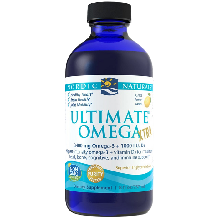 Nordic Naturals Ultimate Omega Xtra, 3400 mg Zitrone – 237 ml.