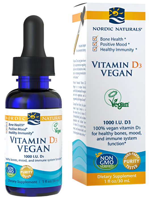 Nordic Naturals Vitamin D3 Vegan, 1000 IE – 30 ml.