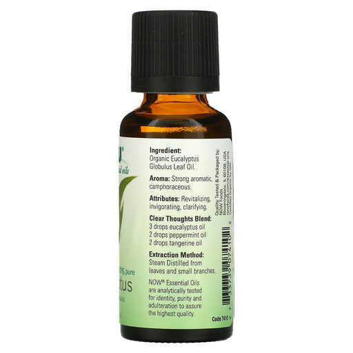 Now Foods ORGANIC EUCALYPTUS OIL   1 OZ