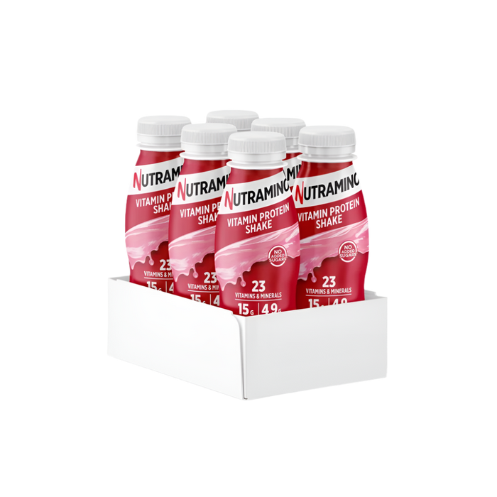 Nutramino Vitamin Protein Shake Strawberry 6x325ml