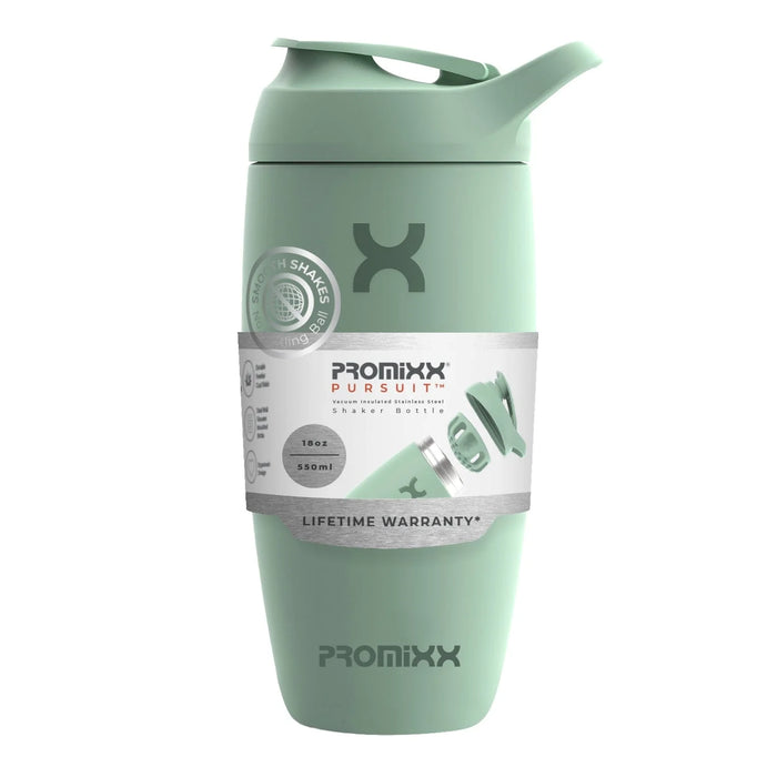 Promixx Pursuit Stainless-Steel Shaker Bottle 550ml - Seagrass Green - Drink Flasks at MySupplementShop by Promixx