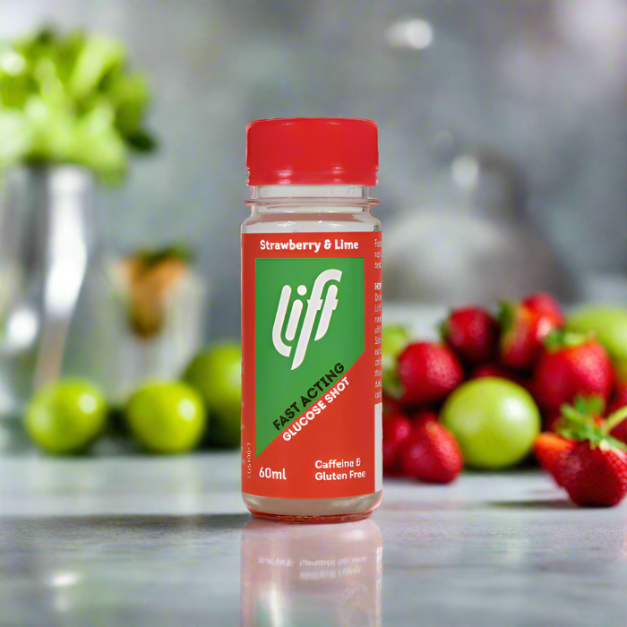 Lift Fast Acting Glucose Energy Juice Shots - Strawberry & Lime Flavour