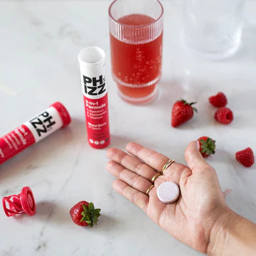 Phizz Mango 3-in-1-Brausetabletten mit Feuchtigkeit, Elektrolyten und Vitaminen, 12 x 20 Tabletten, Mango