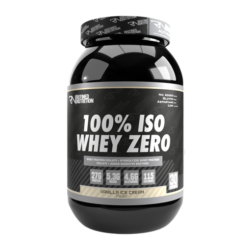 Refined Nutrition 100% Iso Whey Zero 908g Vanilla Milkshake - Sports Supplements at MySupplementShop by Refind Nutrition