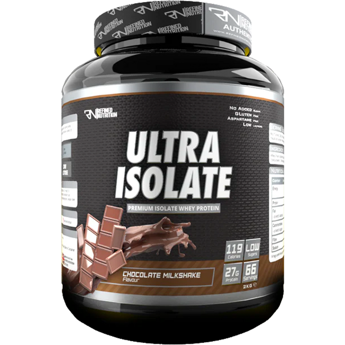 Refined Nutrition  Ultra Isolate 2kg - Chocolate Milkshake - Sports Nutrition at MySupplementShop by Refined Nutrition