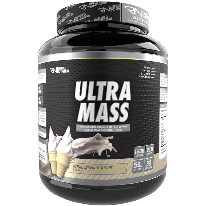 Refined Nutrition  Ultra Mass 2kg - Vanilla Milkshake - Sports Nutrition at MySupplementShop by Refined Nutrition