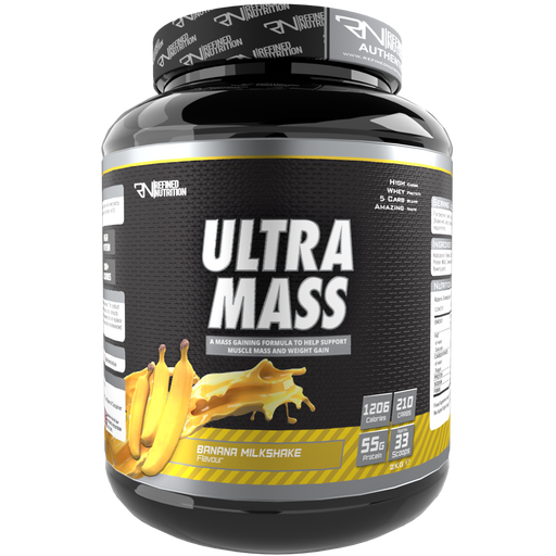 Refined Nutrition  Ultra Mass 2kg - Banana Milkshake - Sports Nutrition at MySupplementShop by Refined Nutrition