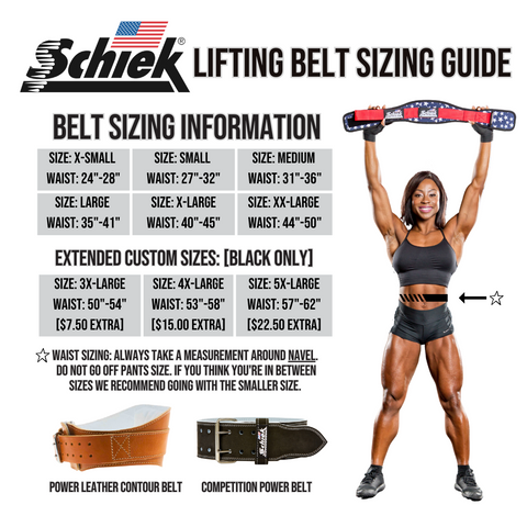 Schiek Leather Contour Belt L2004 - Contour Belt at MySupplementShop by Schiek Sports