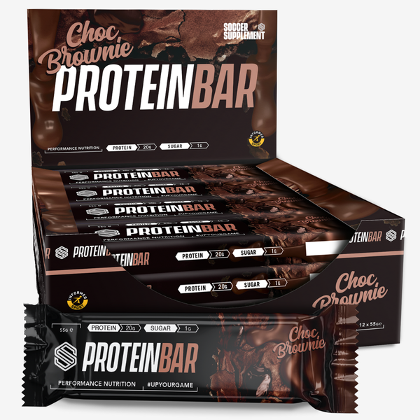 Soccer Supplement Protein Bar 12x50g - Choc Brownie - Sports Nutrition at MySupplementShop by Soccer Supplement