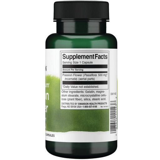 Swanson Full Spectrum Passion Flower, 500mg - 60 caps - Health and Wellbeing at MySupplementShop by Swanson