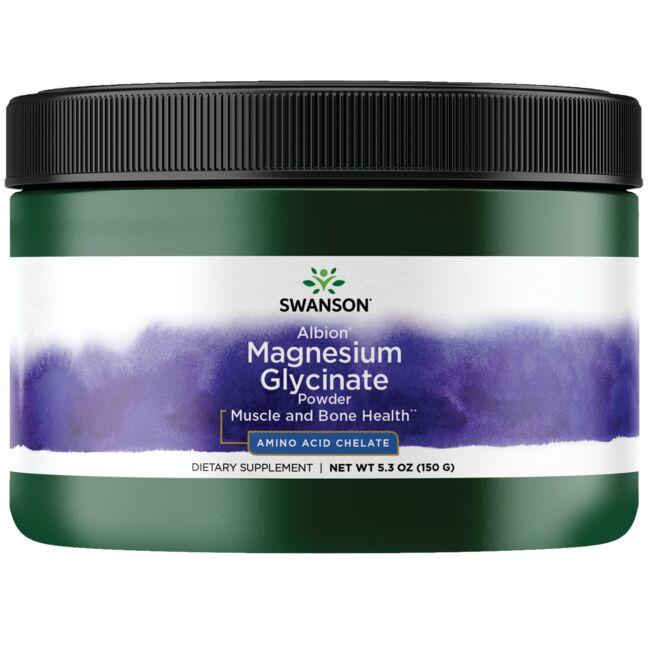 Swanson Albion Magnesium Glycinate Powder - 150g - Vitamins & Minerals at MySupplementShop by Swanson