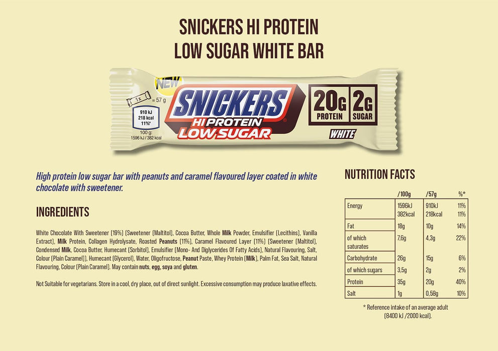 Snickers Hi-Protein Riegel 12 x 55g