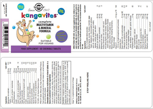 Solgar Kangavites Multivit 20x120 TAB