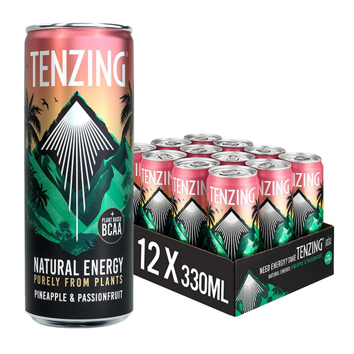 TENZING Natural Energy BCAA 12x330ml - Pineapple & Passionfruit - Sports Drink at MySupplementShop by Tenzing Natural Energy