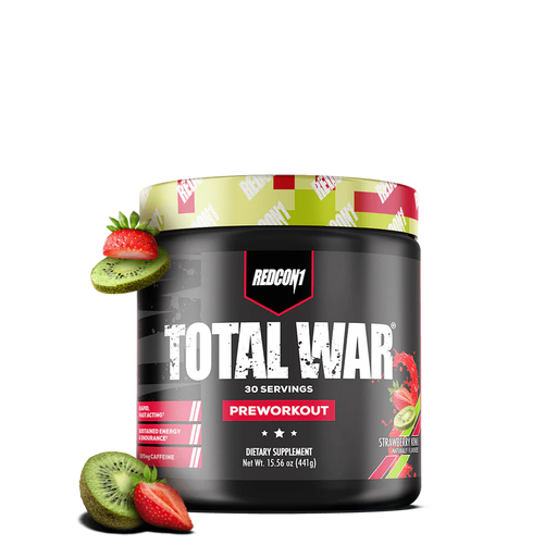 Redcon1 Total War Preworkout 30 Servings - Strawberry Kiwi - Pre Workout at MySupplementShop by RedCon1