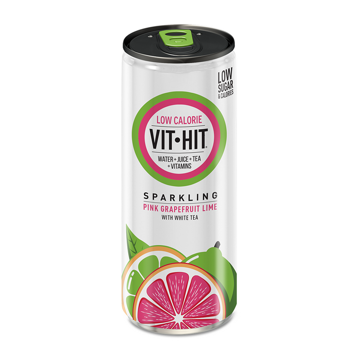 VITHIT Sparkling 12x330ml Pink Grapefruit - Soda at MySupplementShop by Vit Hit