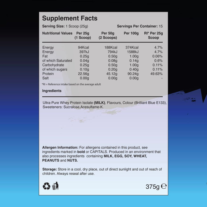 Warrior Fruity Whey Isolate 375g - Whey Proteins at MySupplementShop by Warrior