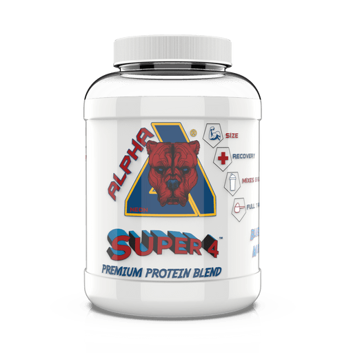 Alpha Neon Super 4 2kg Blueberry Muffin - Protein Powders at MySupplementShop by Alpha Neon