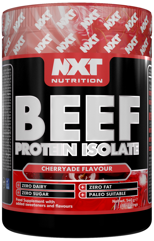 NXT Nutrition Beef Protein Isolate 540g - Cherryade - Protein Powder at MySupplementShop by Nxt Nutrition