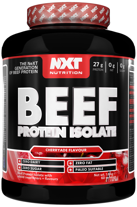 NXT Nutrition Beef Protein Isolate 1.8kg - Cherryade - Protein Powder at MySupplementShop by Nxt Nutrition