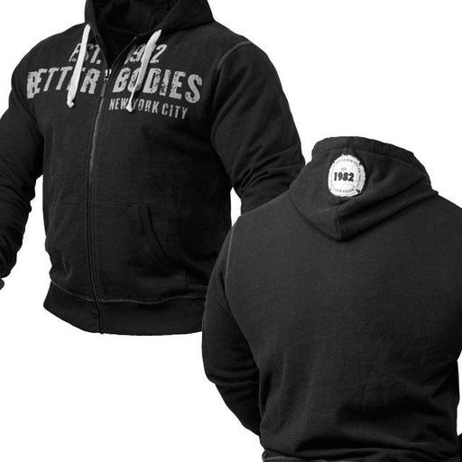 Better Bodies Graphic Hoodie - Black - XXL - Hoodie at MySupplementShop by Better Bodies