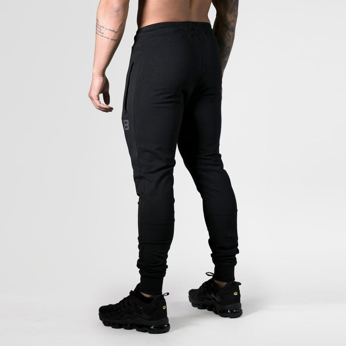 Better Bodies Tapered Joggers V2 Black - Tapered Joggers at MySupplementShop by Better Bodies