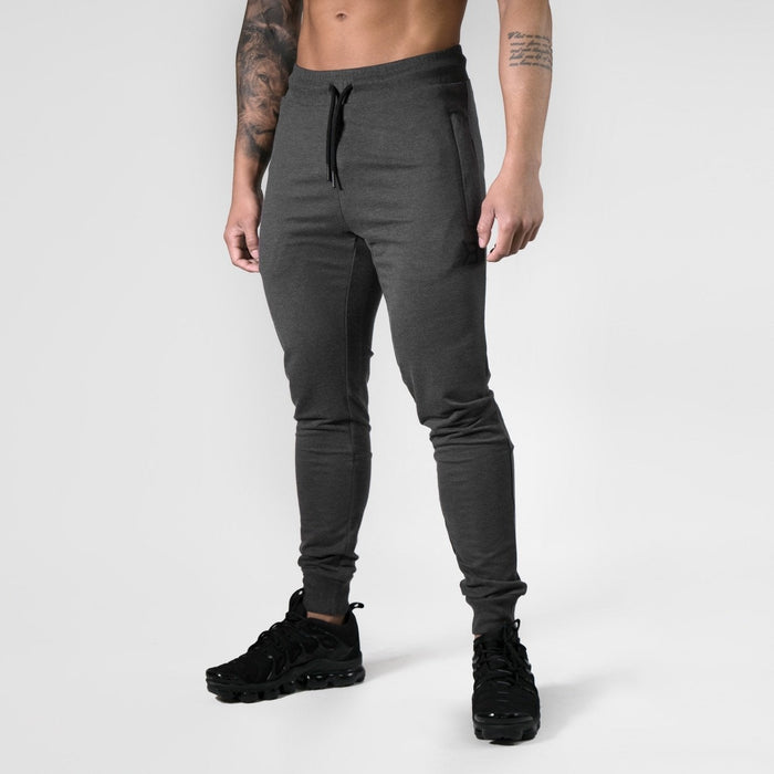 Better Bodies Tapered Joggers V2W Dark Grey Melange - Medium - Tapered Joggers at MySupplementShop by Better Bodies