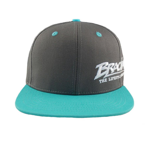 Brachial Snapback Cap Protect - Dark Grey/Aqua - Snapback Cap at MySupplementShop by Brachial The Lifestyle Company