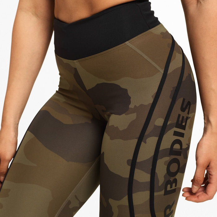 Better Bodies Camo High Tights - Dark Green Camo - Medium - Camo High Tights at MySupplementShop by Better Bodies