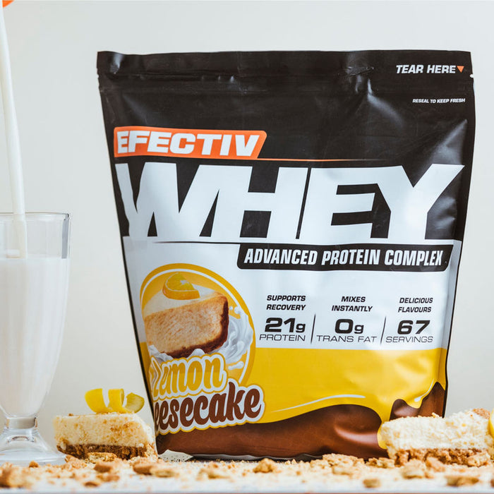 Efectiv Nutrition Efectiv Whey Protein 2kg - Lemon Cheesecake - Whey Protein at MySupplementShop by Efectiv Nutrition