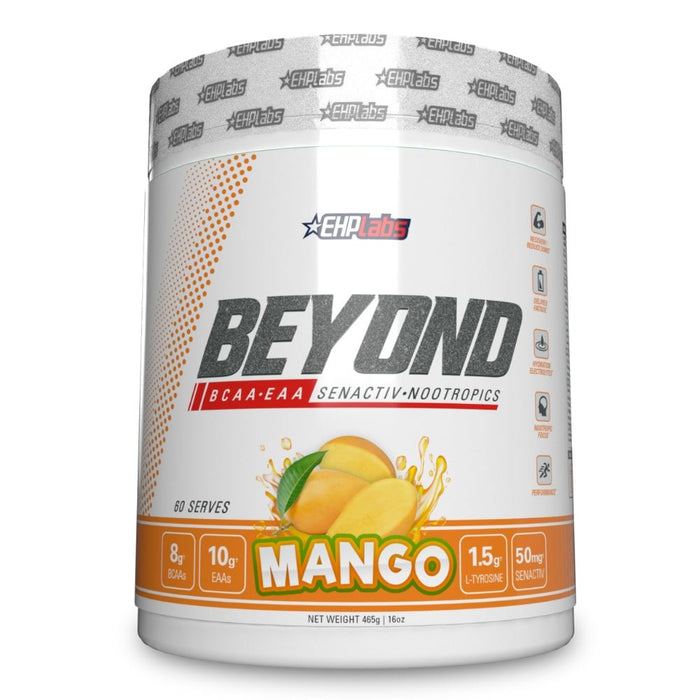 EHP Labs Beyond BCAA+EAA Intra-Workout 580g 60 Servings - Mango - BCAAs at MySupplementShop by EHP Labs