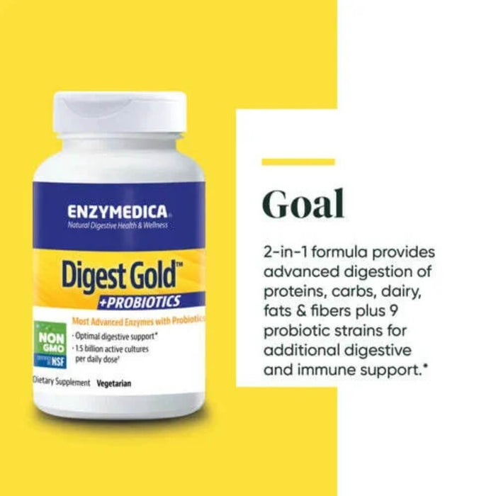 Enzymedica Digest Gold + Probiotics 180 Capsules - Nutritional Supplement at MySupplementShop by Enzymedica