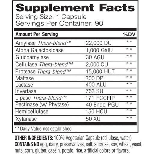 Enzymedica VeggieGest 90 Capsules - Nutritional Supplement at MySupplementShop by Enzymedica