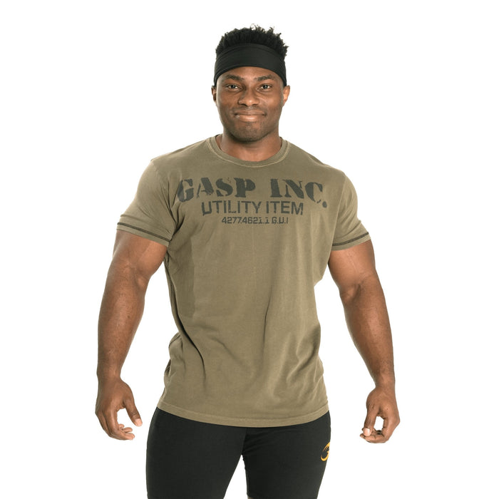 GASP Basic Utility Tee - Wash Green - T-Shirt at MySupplementShop by Gasp