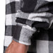 GASP Heavy Flannel Shirt - Grey/Black - T-Shirt at MySupplementShop by Gasp