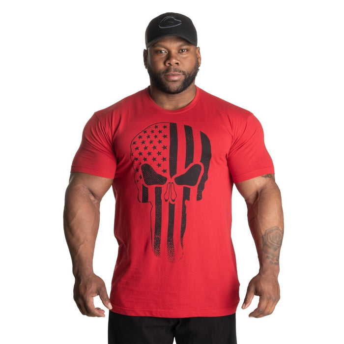 GASP Skull Standard Tee - Chilli Red - XXL - Standard Tee at MySupplementShop by Gasp