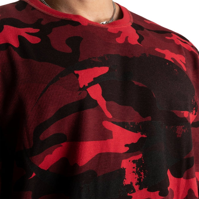 GASP Thermal Logo Sweater Red Camo - XL - Thermal Logo Sweater at MySupplementShop by Gasp