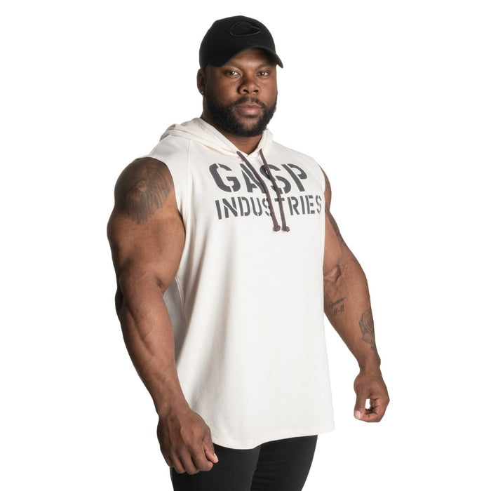 GASP Thermal SL Hoodie - Off White - Thermal SL Hoodie at MySupplementShop by Gasp