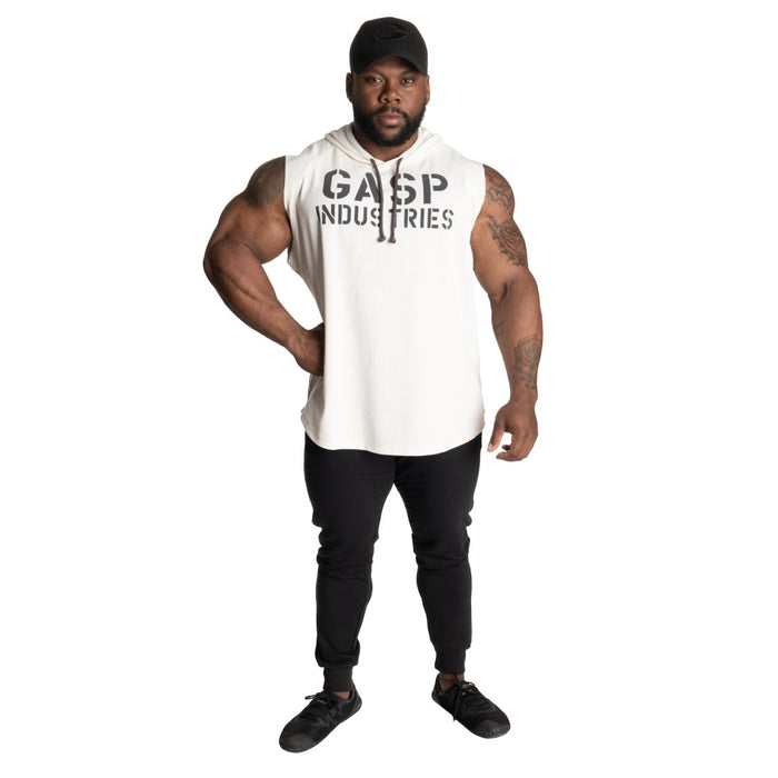 GASP Thermal SL Hoodie - Off White - Thermal SL Hoodie at MySupplementShop by Gasp