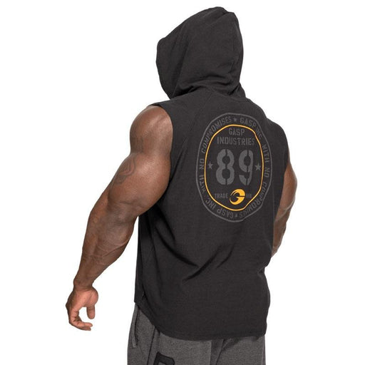 GASP Thermal SL Hoodie - Washed Black - Medium - Thermal SL Hoodie at MySupplementShop by Gasp