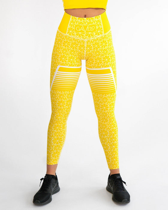 Gavelo Happy Limone Leggings - Small - Leggings at MySupplementShop by Gavelo