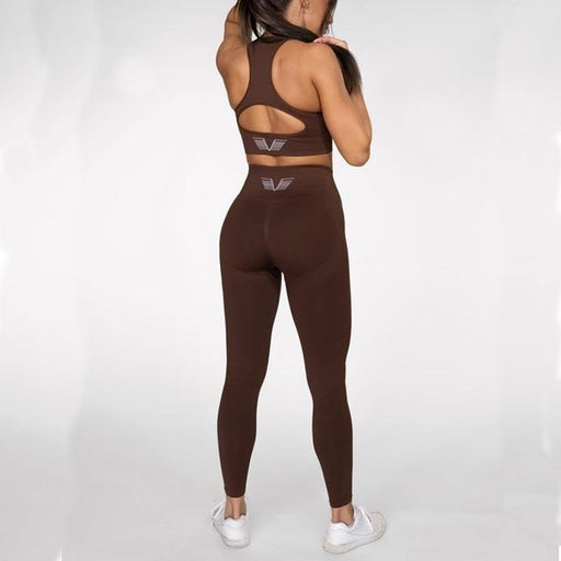 Gavelo Seamless Booster Leggings- Chicory Coffee - Medium - Leggings at MySupplementShop by Gavelo