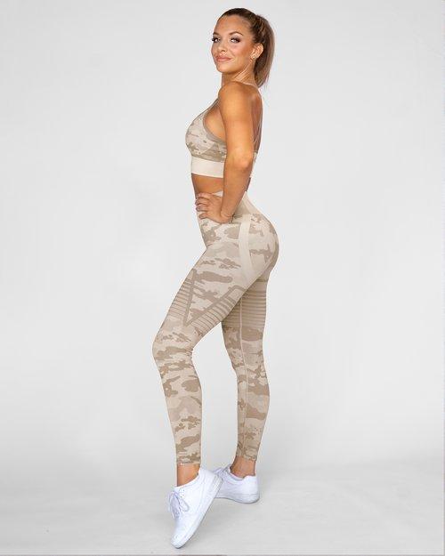 Gavelo Seamless Desert Storm Camo Leggings - XS - Leggings at MySupplementShop by Gavelo