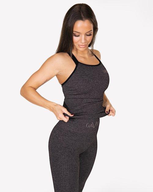 Gavelo Seamless Ribbed Tank - Plum - Tank at MySupplementShop by Gavelo