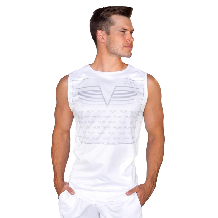 Gavelo Sniper White Sleeveless Tee